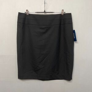 NWT Eloquii Women Straight Pencil Skirt Size 14 Black B365 -11